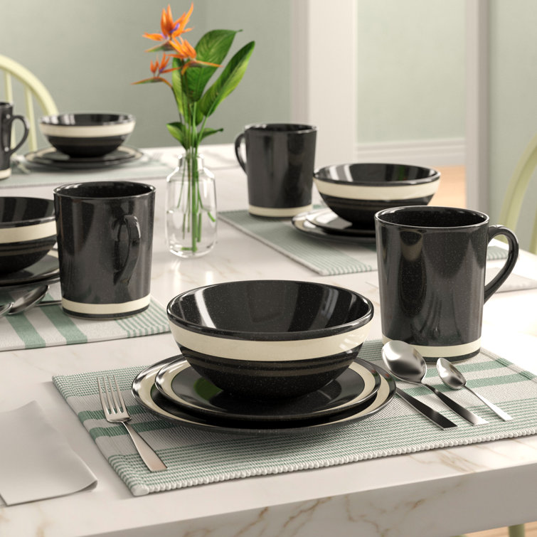 Fairmont And Main Ltd Elements Stoneware Dinnerware Set of 16
